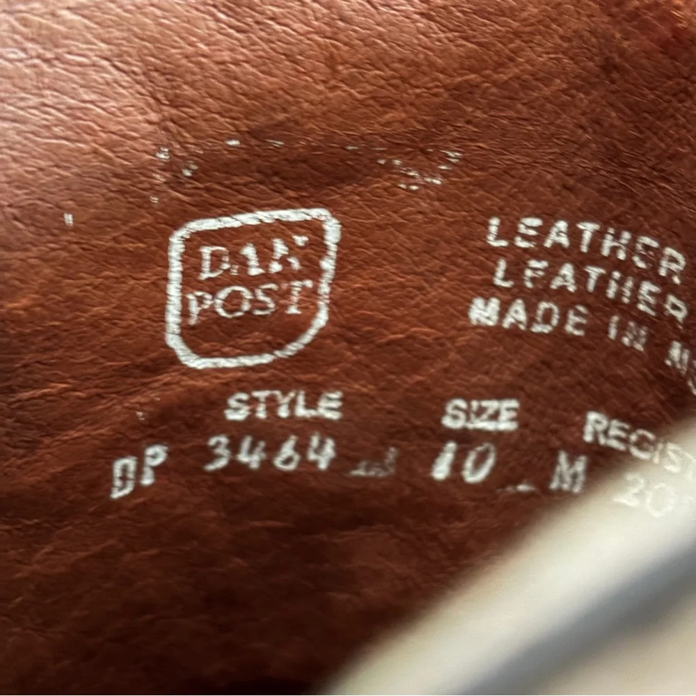 Dan Post Brown Leather Western Cowboy Boots - Picture 7 of 11